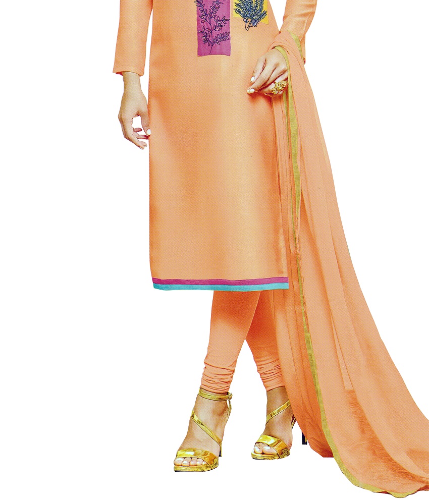 ARU DESIGNER EMBROIDERED COTTON CHUDIDAR SUIT